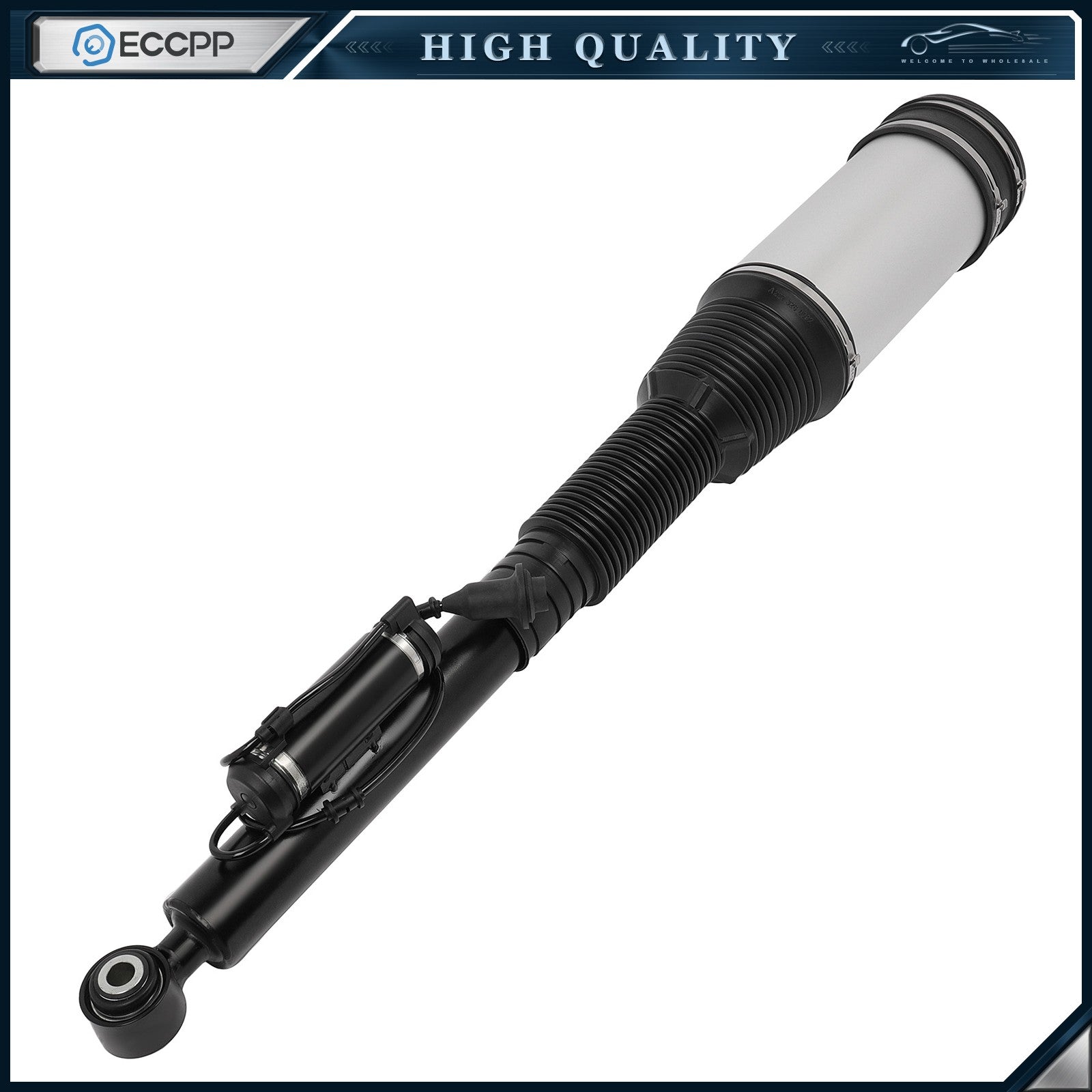 3PCS Rear Air Suspension Strut & Air Compressor For Mercedes W220 S350 S430 S500 6B93BC-57