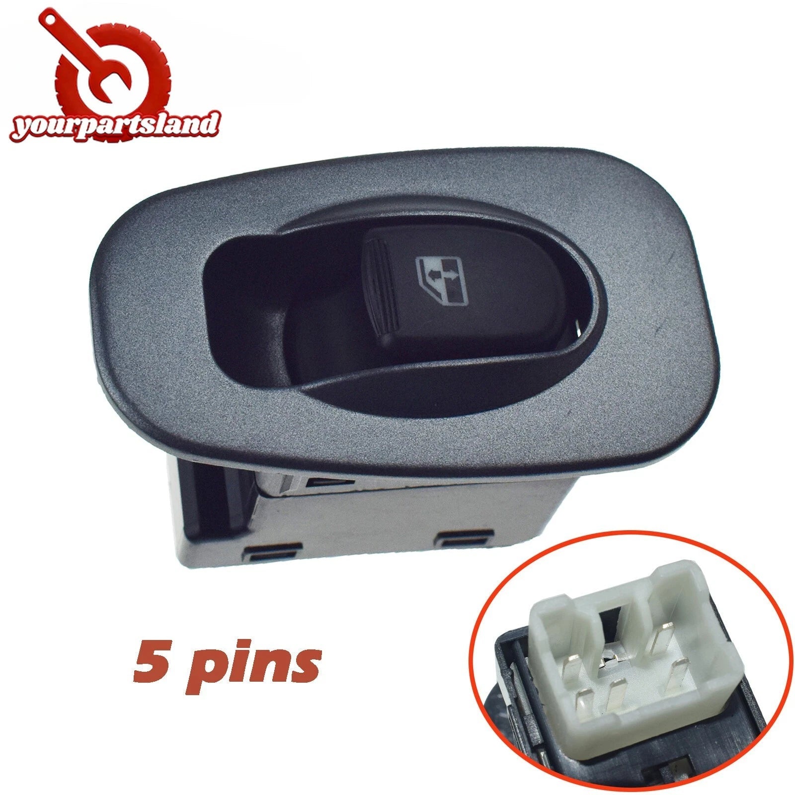 2PCS Power Window Single Switch Button For Hyundai Accent 2000-2006 93580-25015 6B93BC-57