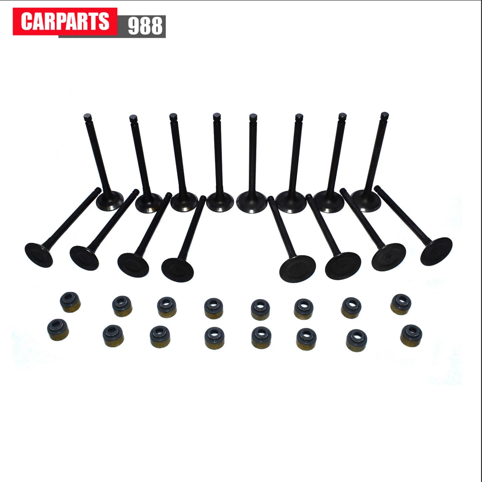 Intake & Exhaust Valve & Stem Seal For 2001-2012 Hyundai Elantra Kia Soul 2.0L 6B93BC-57