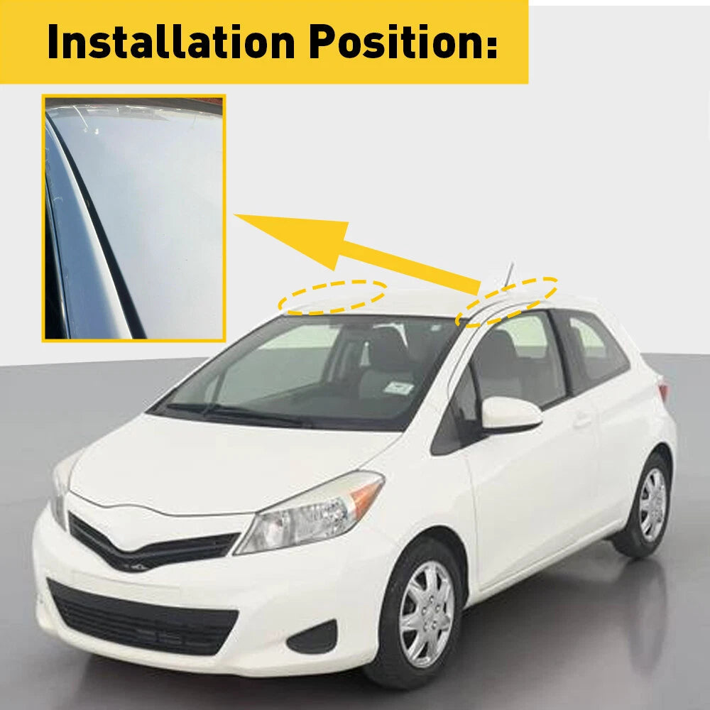 2pcs For TOYOTA 06-16 HATCHBACK YARIS RH + LH ROOF DRIP SIDE FINISH MOULDING SET 6B93BC-57