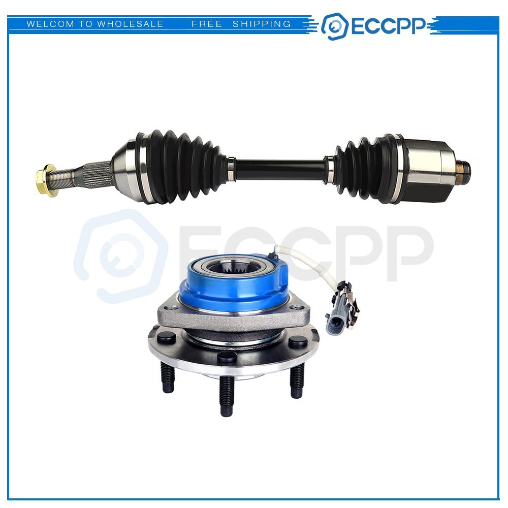 For Chevrolet Impala Cadillac DTS Front Right Wheel Hub Bearing & CV Axle Shaft 6B93BC-57