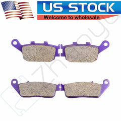 2 Pairs Brake Pads For Honda VT1100T VT1300CR VT1300CT VT1300CX Carbon Fiber 6B93BC-57