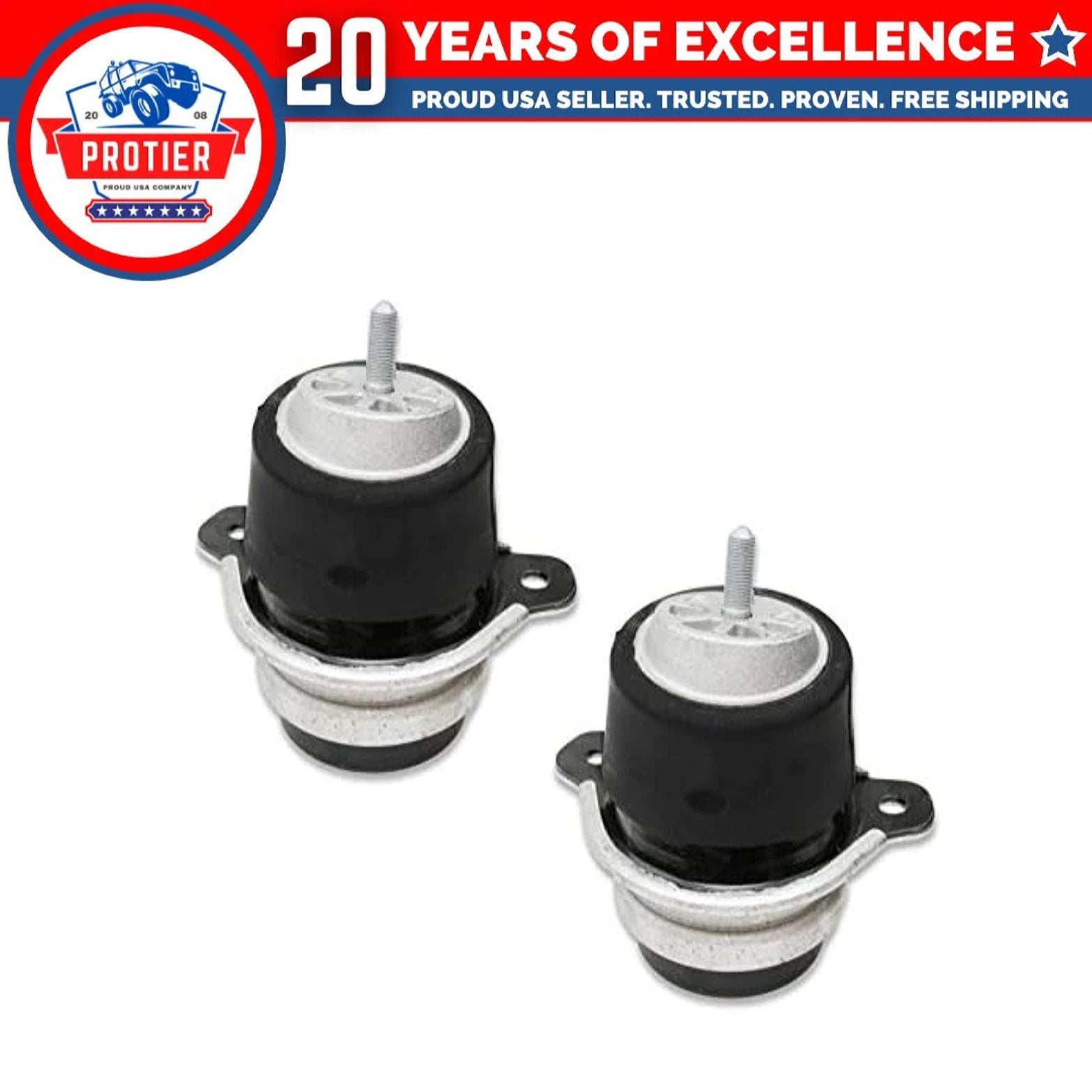 Fits 2007-2009 Kia Sorento/2009-2011 Borrego 3.3L 3.8L 4.6L Front L&R Mount 2pc 6B93BC-57