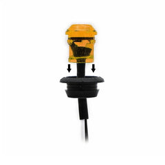 20x Amber 3/4" Round LED Side Bullet Marker Light For Trailer Truck 12V Lamps D 6B93BC-57