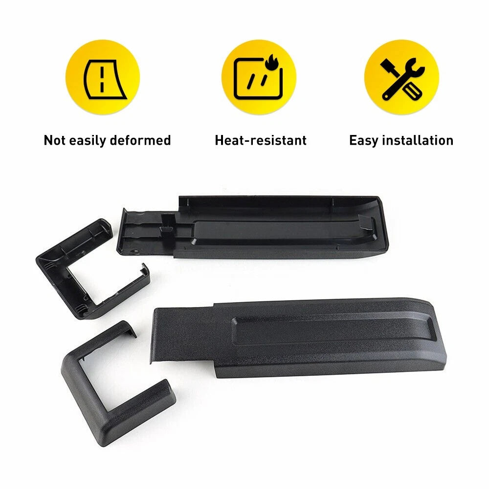 Fits For 2007-2018 Jeep Wrangler JK Set of 2 Tailgate Hinge Covers Trim Black 6B93BC-57
