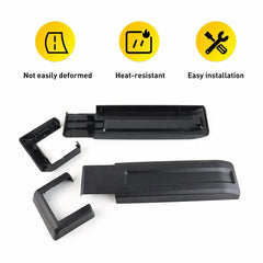 Fits For 2007-2018 Jeep Wrangler JK Set of 2 Tailgate Hinge Covers Trim Black 6B93BC-57