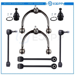 Suspension 8x Control Arm Ball Joint Sway Bar Kit For 2006-2010 JEEP COMMANDER 6B93BC-57