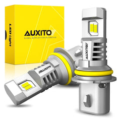 AUXITO HB5 9007 LED Headlight Bulbs High Low Beam 6500K White Fanless Bright 2X AUXITO
