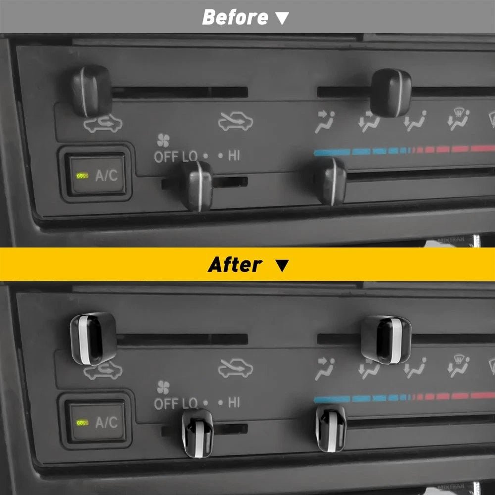 For 1984-2002 Toyota Pickup 4Runner AC Heater Dash Vent Climate Control Knobs EA 6B93BC-57
