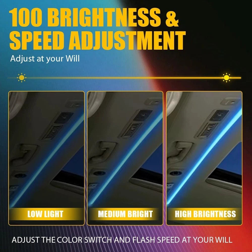 RGB Color LED Sunroof Light Car Roof Panoramic Skylight Ambient Lights Refit EOA 6B93BC-57