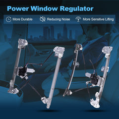 For 2006-2008 Lincoln Mark LT Front LH RH Power Window Regulator With Motor 6B93BC-57