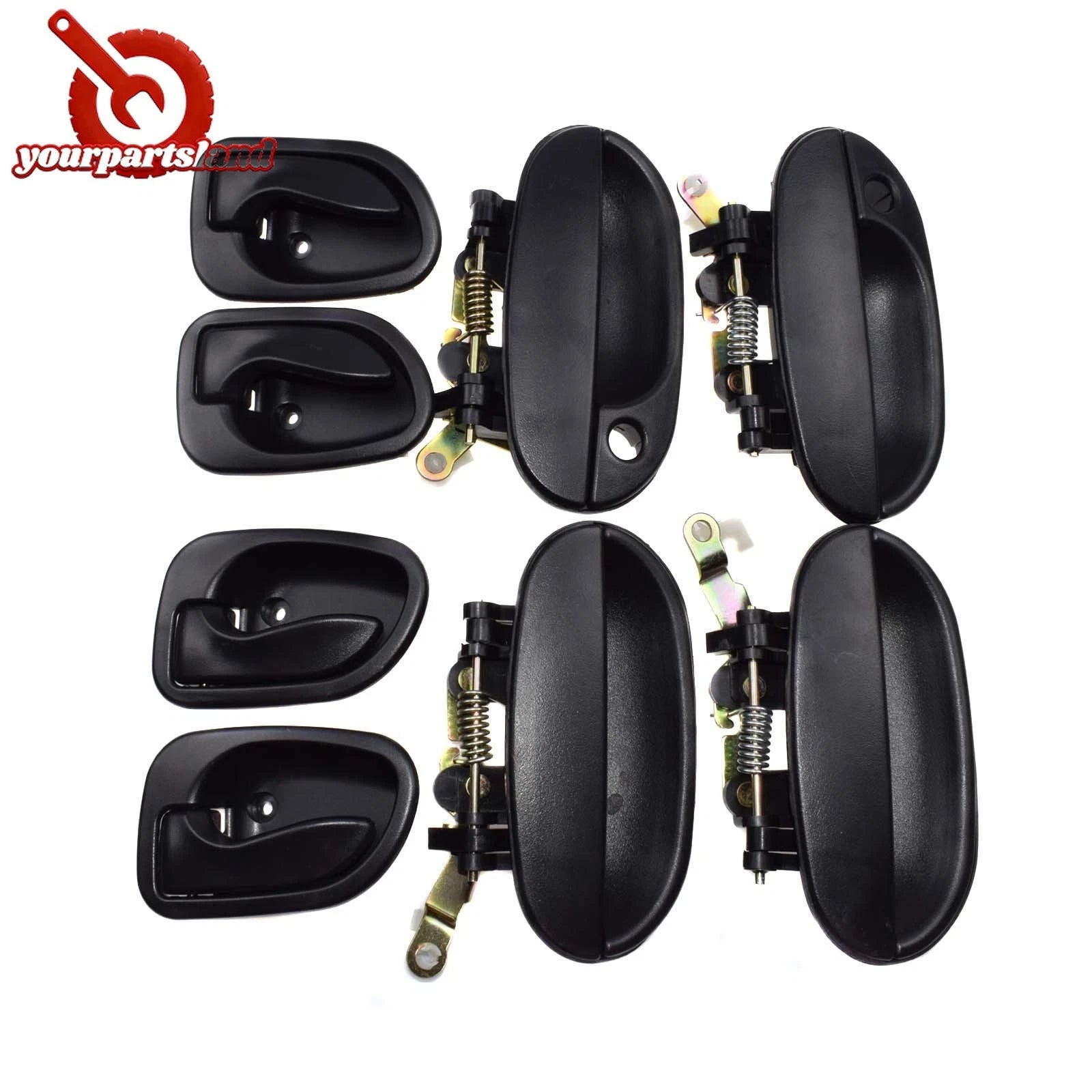 Outside Inside Door Handle LH RH 8PCS For Hyundai Accent 1995 1996 1997 19981999 6B93BC-57
