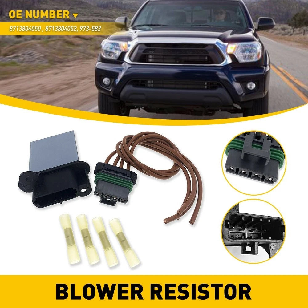 For Toyota 05-14 Tacoma Resistor Blower Motor Kit Harness w/ 8713804050 973-582 6B93BC-57