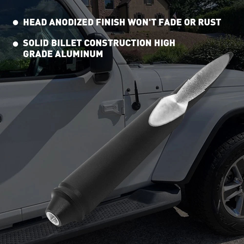 Car Short Bullet Antenna Mast Radio For Jeep Wrangler JK TJ 1997-2021 Ford F150 6B93BC-57