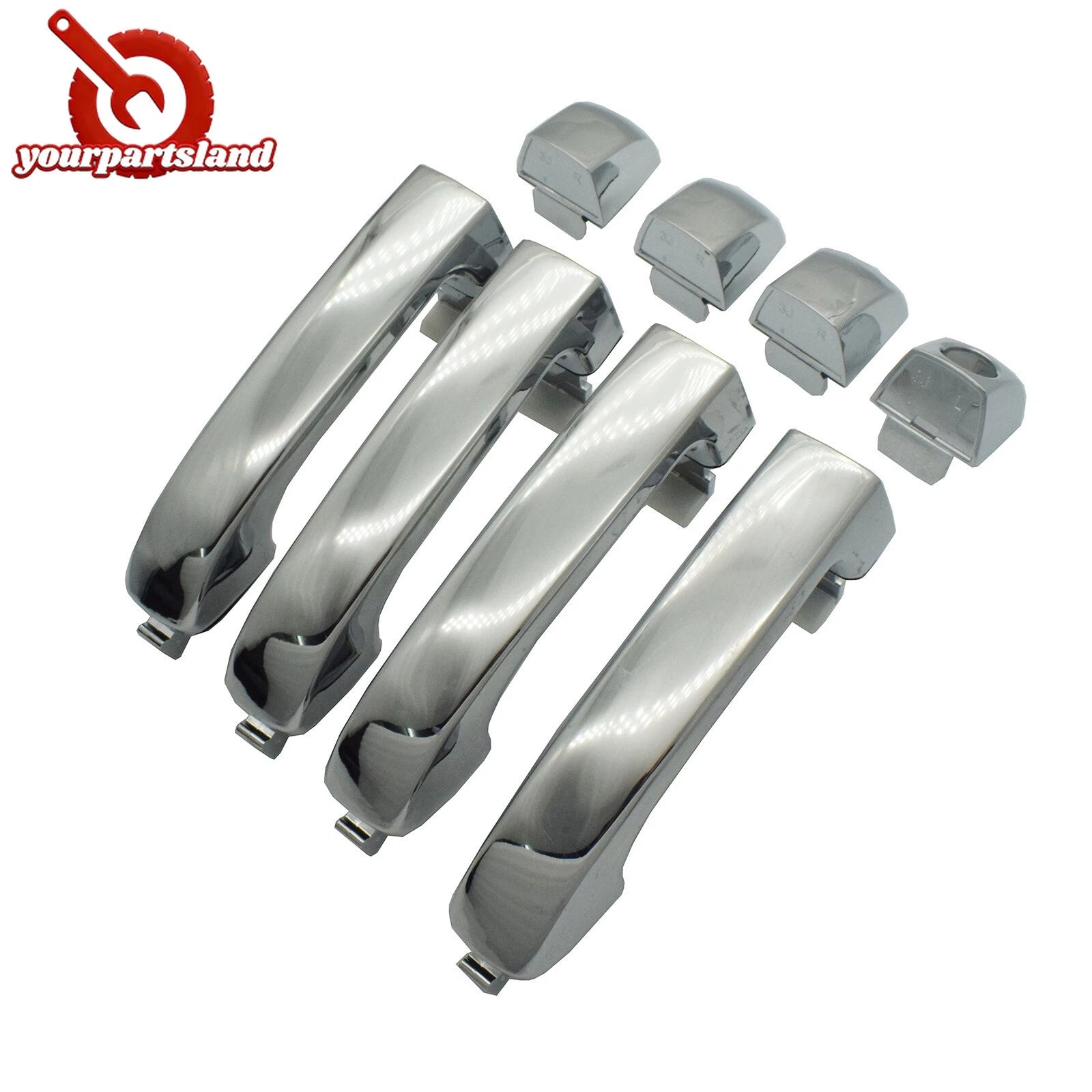 Chrome Front Rear LH RH Exterior Door Handle for Hyundai Veracruz 3.8L 2007-2012 6B93BC-57