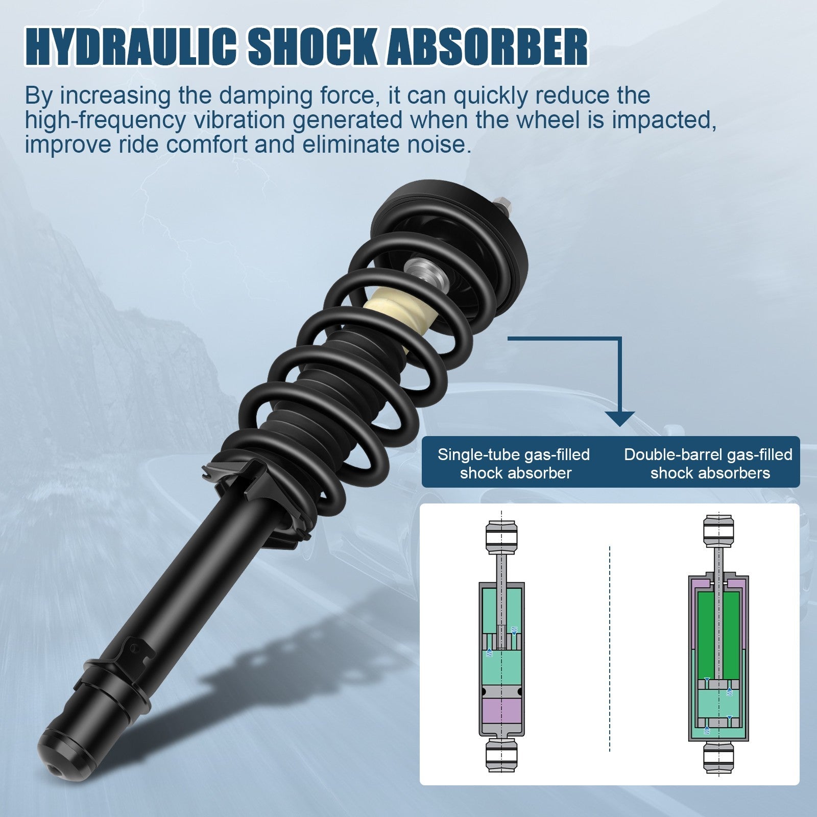 For Acura Tl 2009-2014 Fwd Only Front 2x Complete Struts & Coil Spring Assembly KOEEP