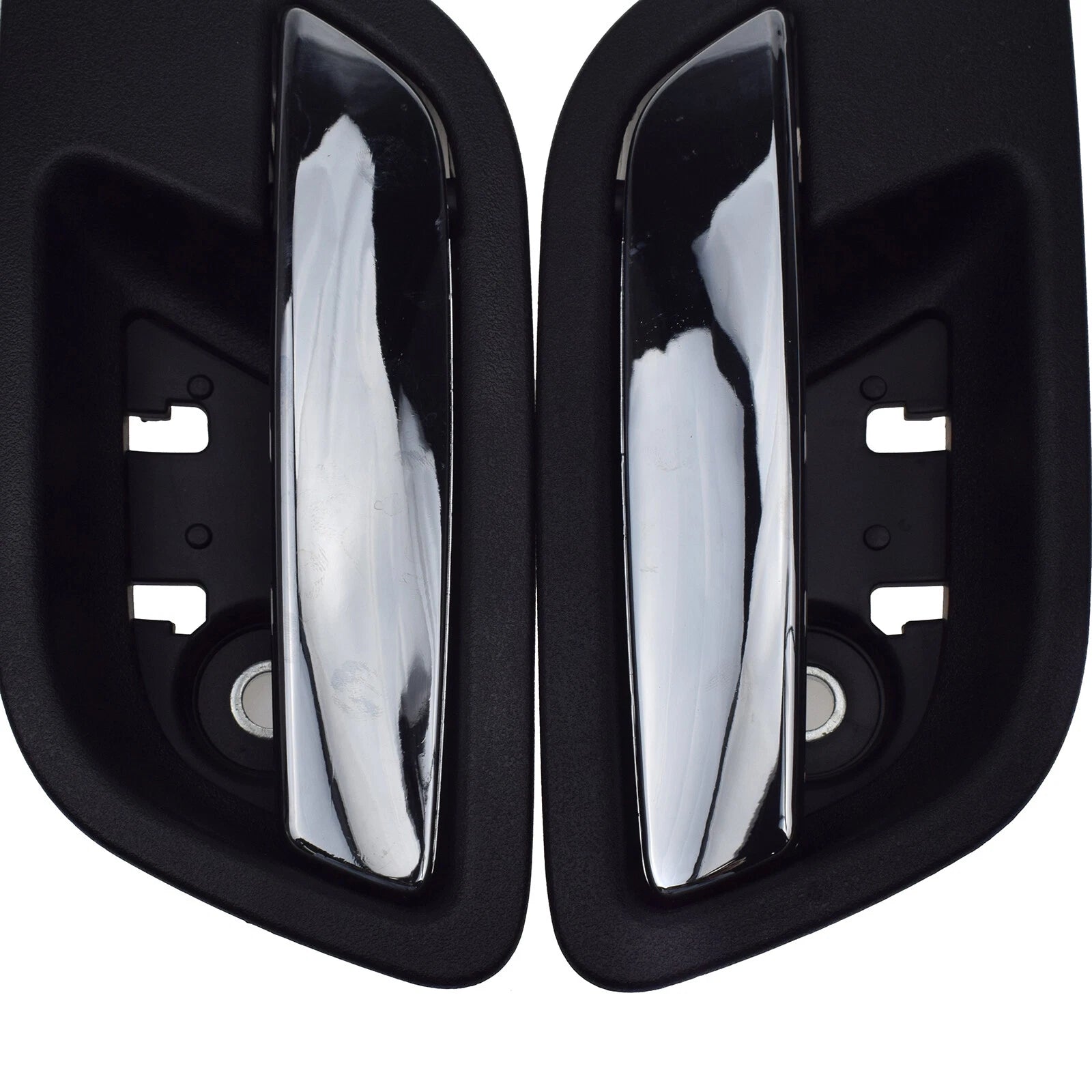 Rear Left Right Inside Door Handle Chrome Black for 2007-2013 Cadillac Escalade 6B93BC-57