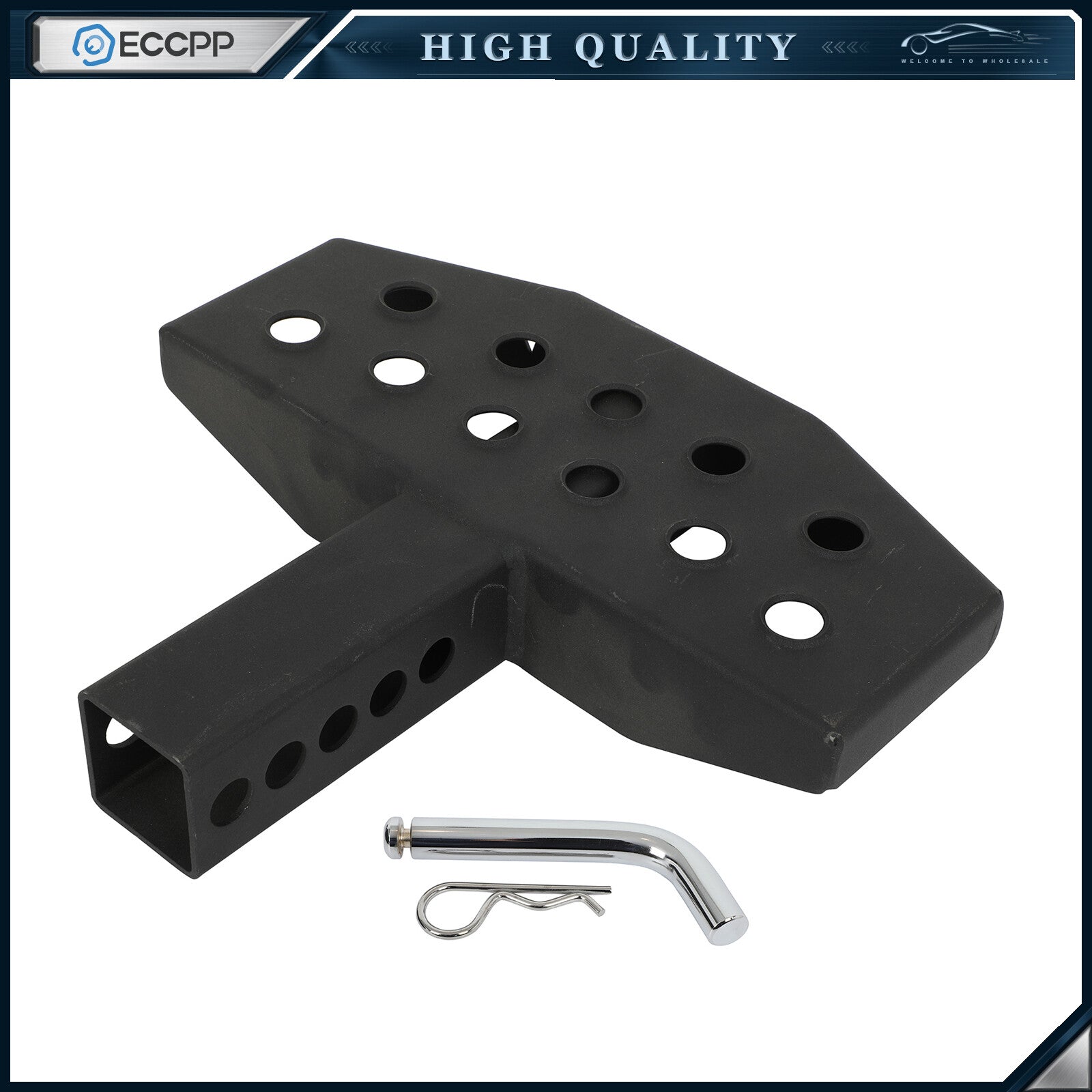 ECCPP Rear Bumper Towing Hitch Step Fits 2 inch Receiver 12" x 5.1" Step Pad 6B93BC-57