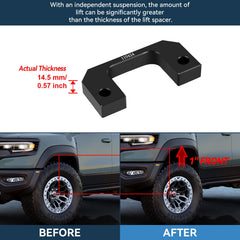 1" Front & 2" Rear Leveling Lift Kit For Chevy Silverado GMC Sierra 1500 6 Lug 6B93BC-57