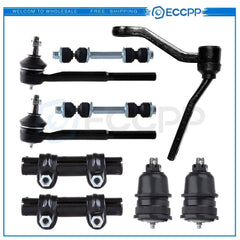9Pc Steering Tie Rods Ball Joints Idler Arm For 1982 - 1990 1991 1992 Chevrolet