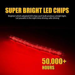 Red LED Third Brake Light For 2016-2024 6th Gen Chevy Camaro Coupe/Convertible A 6B93BC-57