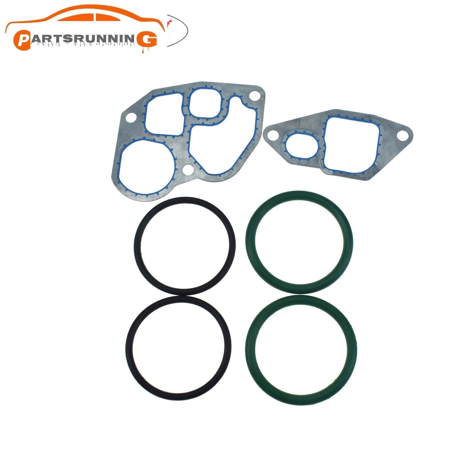 Oil Cooler Gasket O-ring Kit For 1994.5-2003 Ford 7.3L V8 Diesel F4TZ-6A636-A 6B93BC-57