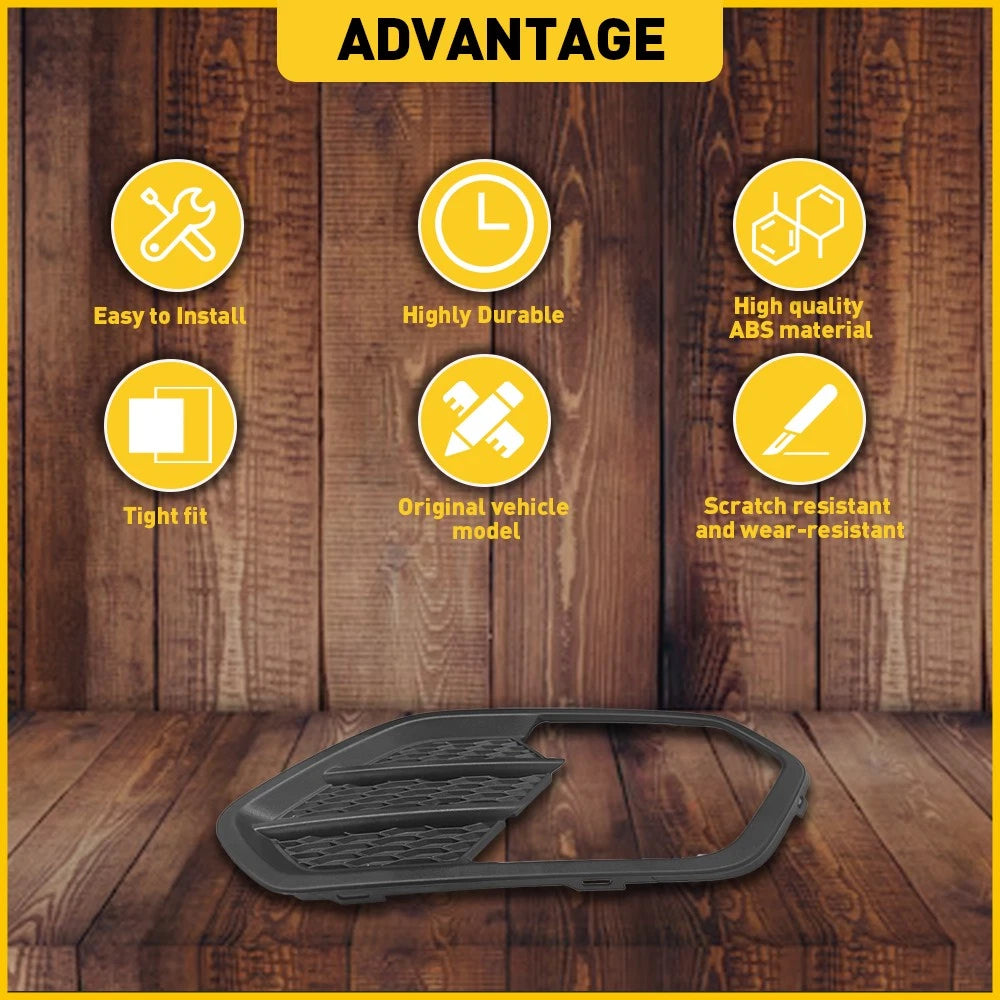 Front Right Bumper Fog Light Grille Bezel Cover Trim For 17-19 Ford Escape Kuga 6B93BC-57