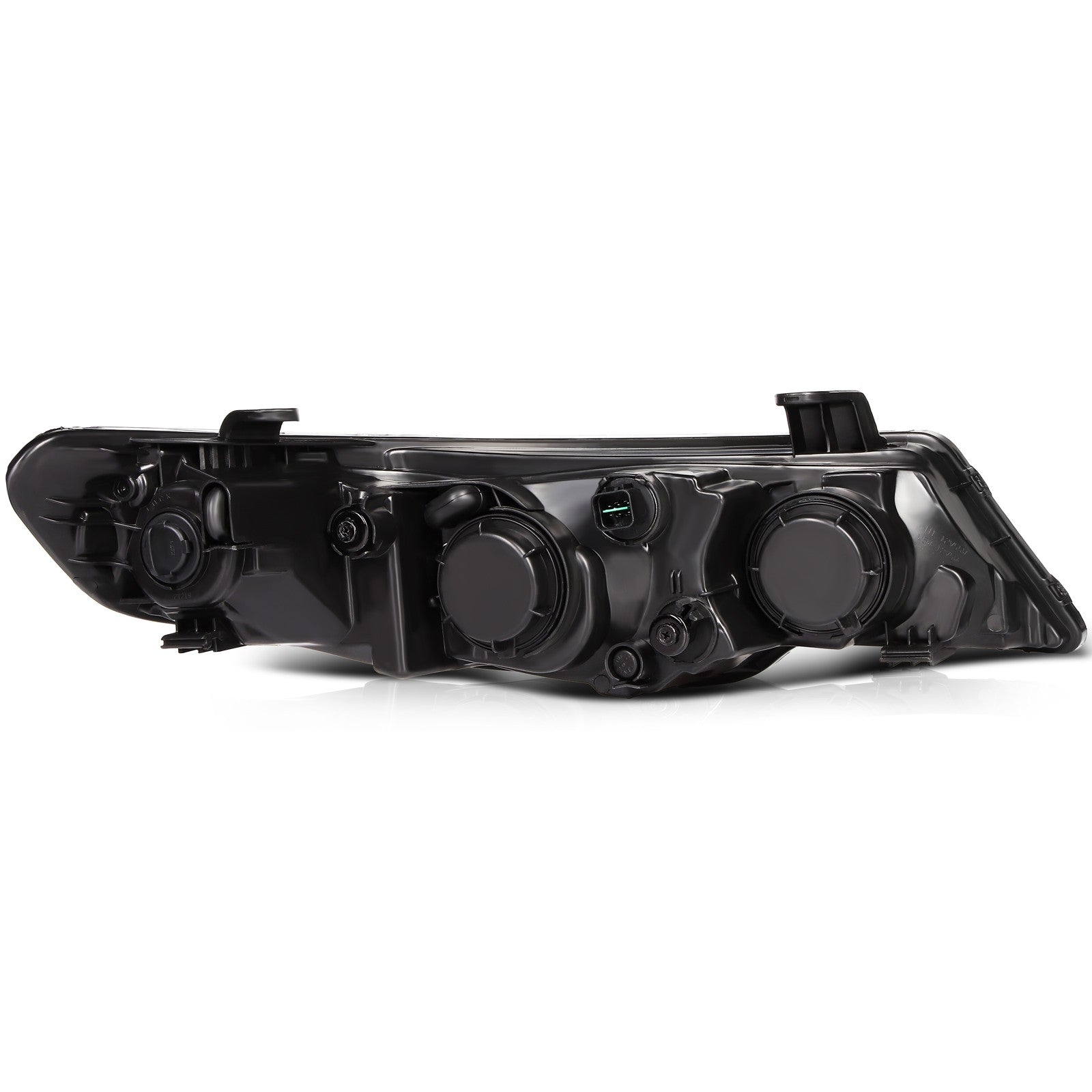 Pair Halogon Headlights Assembly For 2010-2013 Kia Forte 2.0L 2.4L Black Amber 6B93BC-57