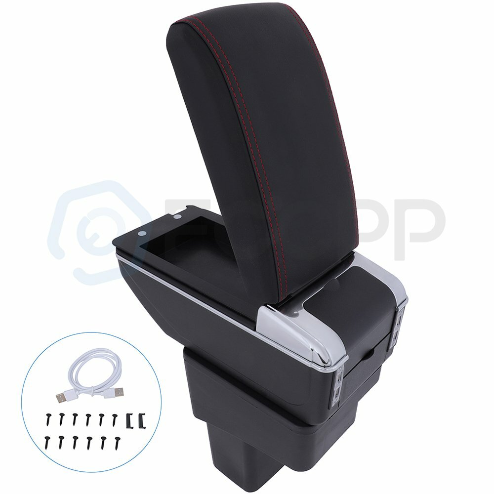 For Nissan Juke 10-15 Black Center Console Container Armrest Storage Box 6B93BC-57