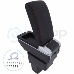 For Nissan Juke 10-15 Black Center Console Container Armrest Storage Box 6B93BC-57