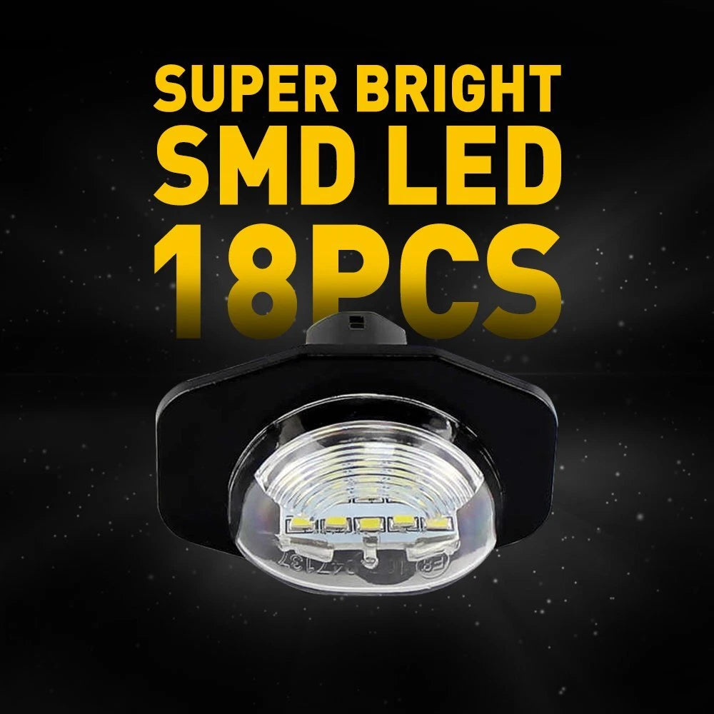 For 2009-2013 Toyota Corolla 6000K 18-SMD LED White Plate License Lights Lamps A 6B93BC-57