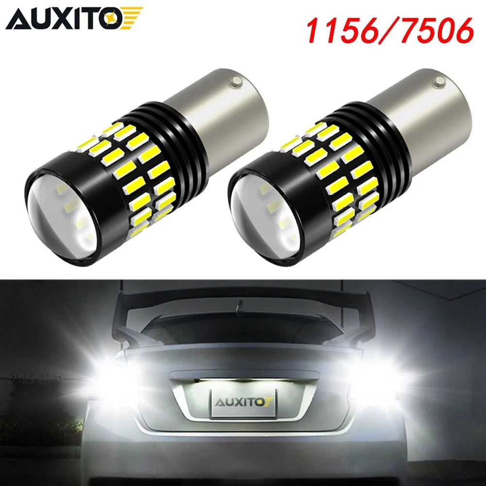 AUXITO 1156 7506 LED Reverse Backup Light White 6000K for DRL Parking Tail Bulbs AUXITO