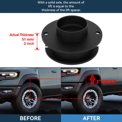 2" Front Leveling Lift Kit + Shock Extenders For Ram 2500 3500 4WD 4x4 2014-2024 6B93BC-57