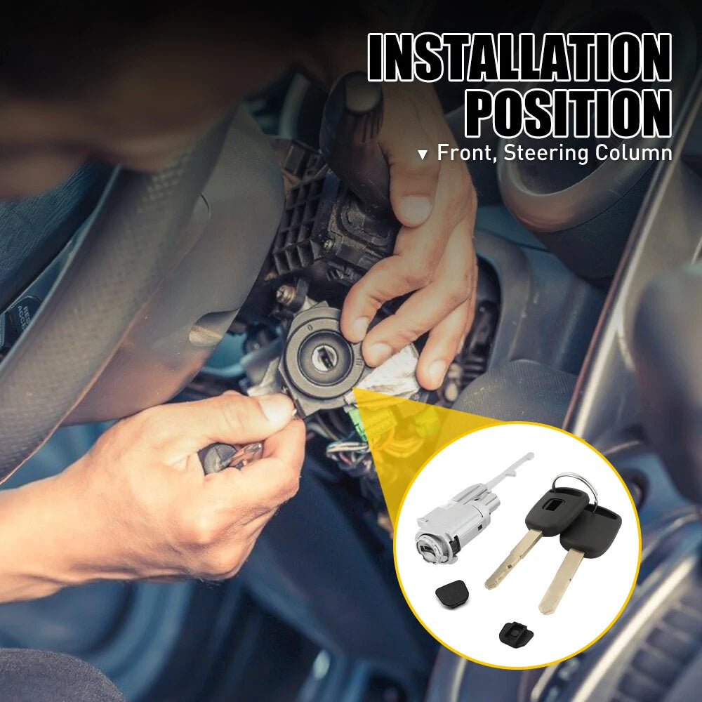 Ignition Key Switch Cylinder Lock with 2 Keys For 2002-2014 Honda Accord Acura A 6B93BC-57
