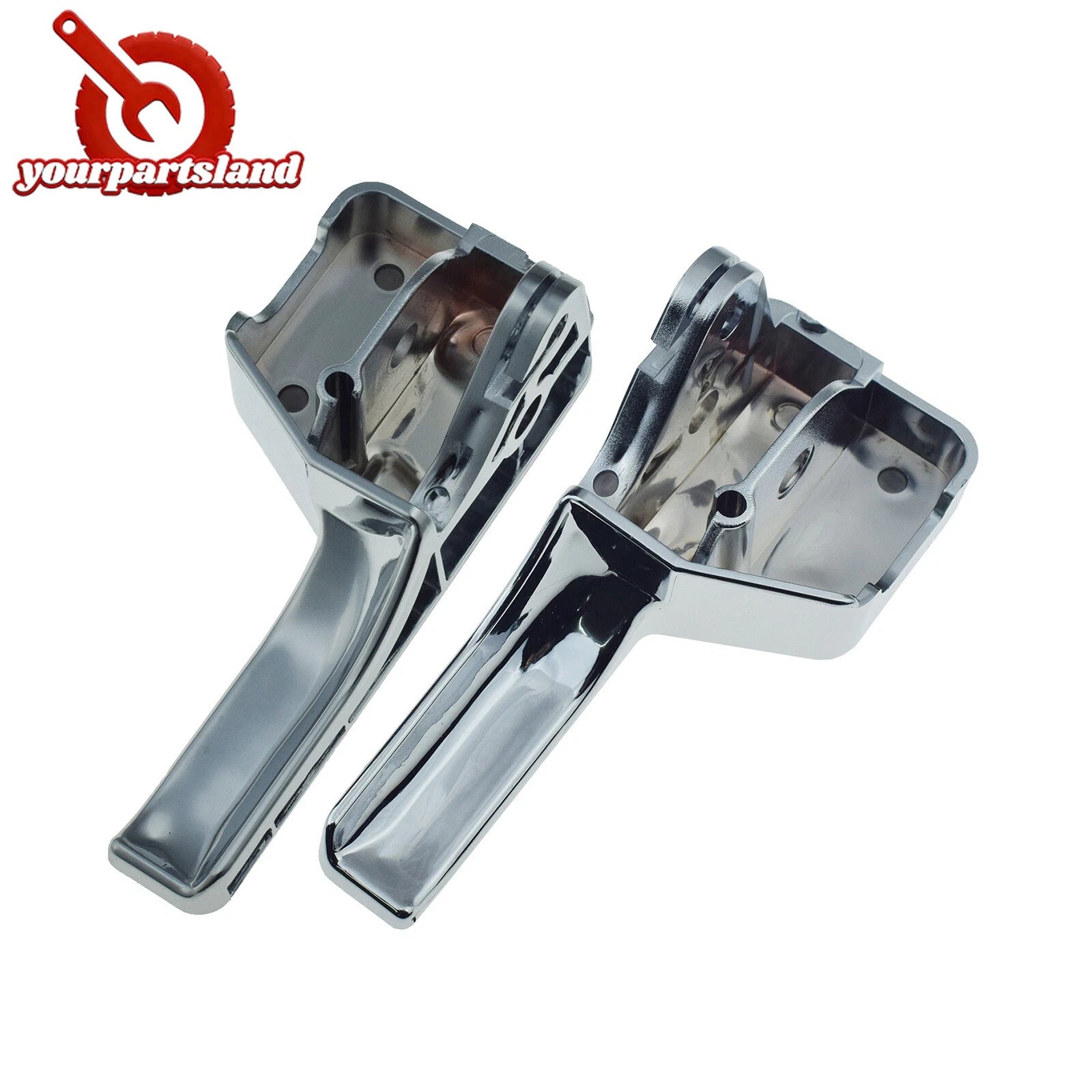 2X Interior Inner Door Handle LH RH For 07-14 Ford Edge 07-15 Lincoln MKX Chrome 6B93BC-57