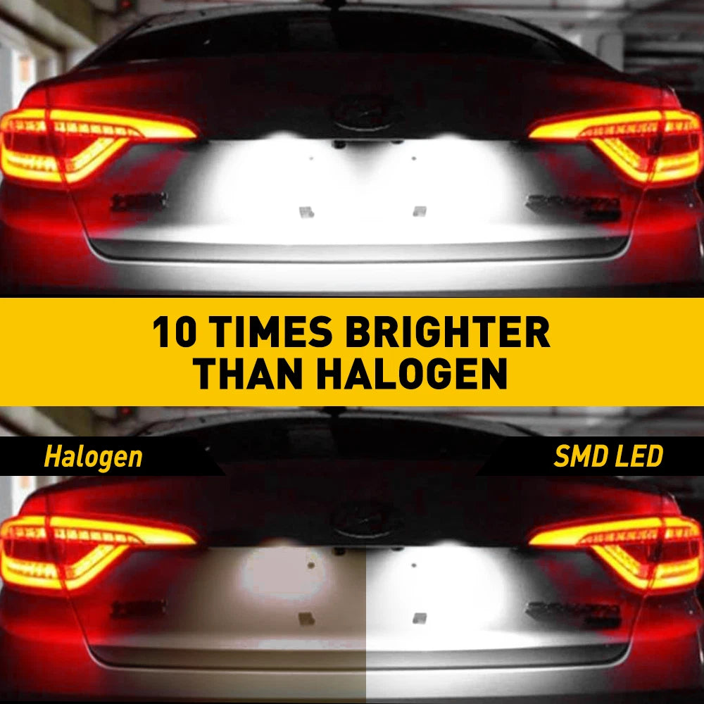 WHITE LED Error Free License Plate Light Lamp For Audi A3 A4 S4 B6 B7 A6 A8 Q7 6B93BC-57