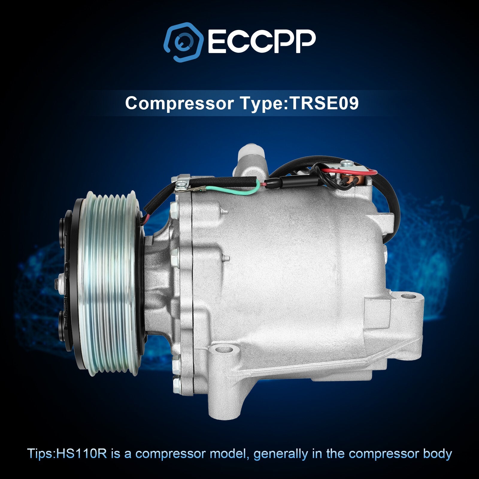 ECCPP AC A/C Compressor Fits Honda Civic 1.8L 2012 2013 2014 2015 6B93BC-57