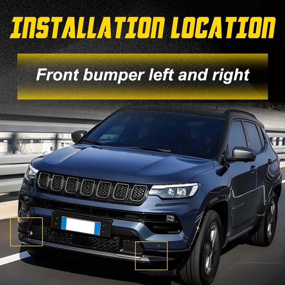 2X For 2017-24 Jeep Compass Front Bumper Support Brackets Retainers Left Right A 6B93BC-57