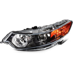Left+Right Headlights Assembly For 2009-14 Acura TSX Black Housing Headlamp 6B93BC-57