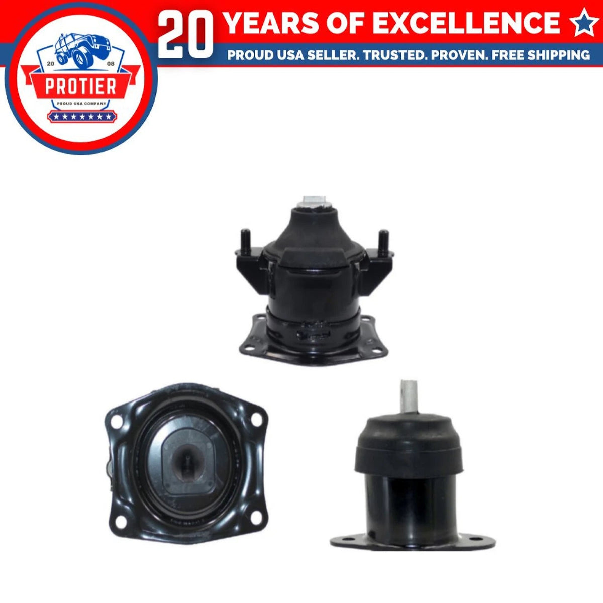 Engine Motor Mount 3PCS Set Compatible for 2004-2006 Acura TL 3.2L Compatible 6B93BC-57
