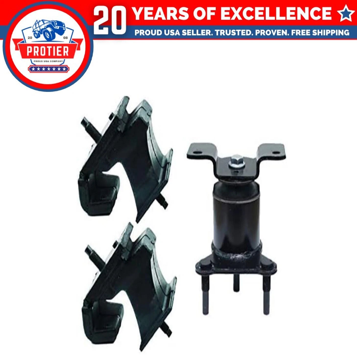 Engine Motor & Trans Mount 3PCS Set for 2005-2014 Nissan Frontier 2.5LEngine 6B93BC-57