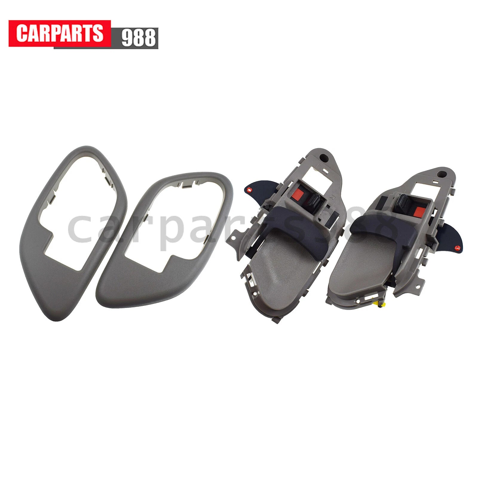 Front Rear LH RH Interior Door Handle Gray For Chevy GMC C1500 C2500 K1500 K2500 6B93BC-57