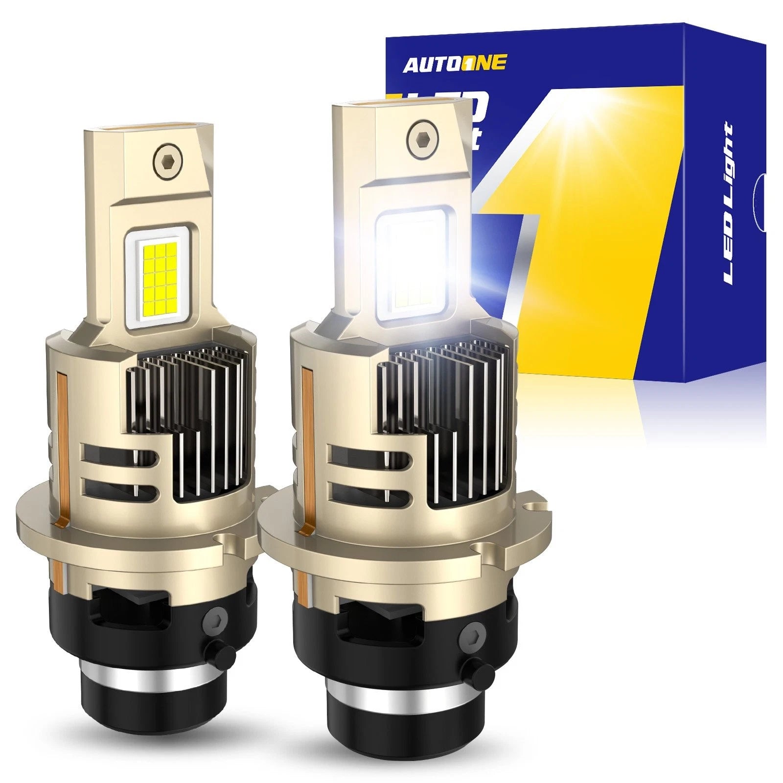 AUTOONE D2S D2R LED Headlight Hi Low Beam Bulb Conversion Kit Super White EOA AUTOONE