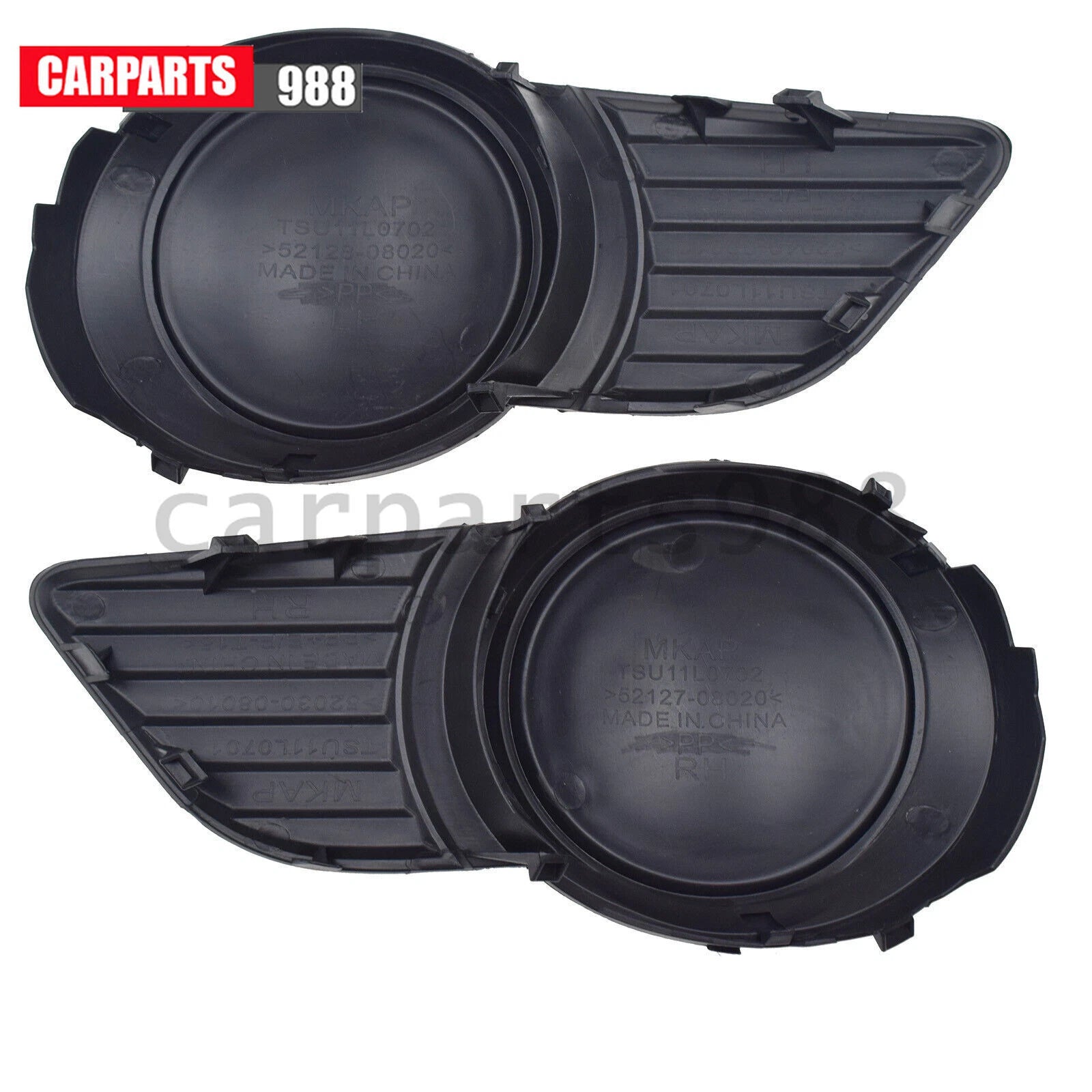 Pair Front Bumper Fog Light Cover For 2011-17 Toyota Sienna TO1039145 TO1038145 6B93BC-57