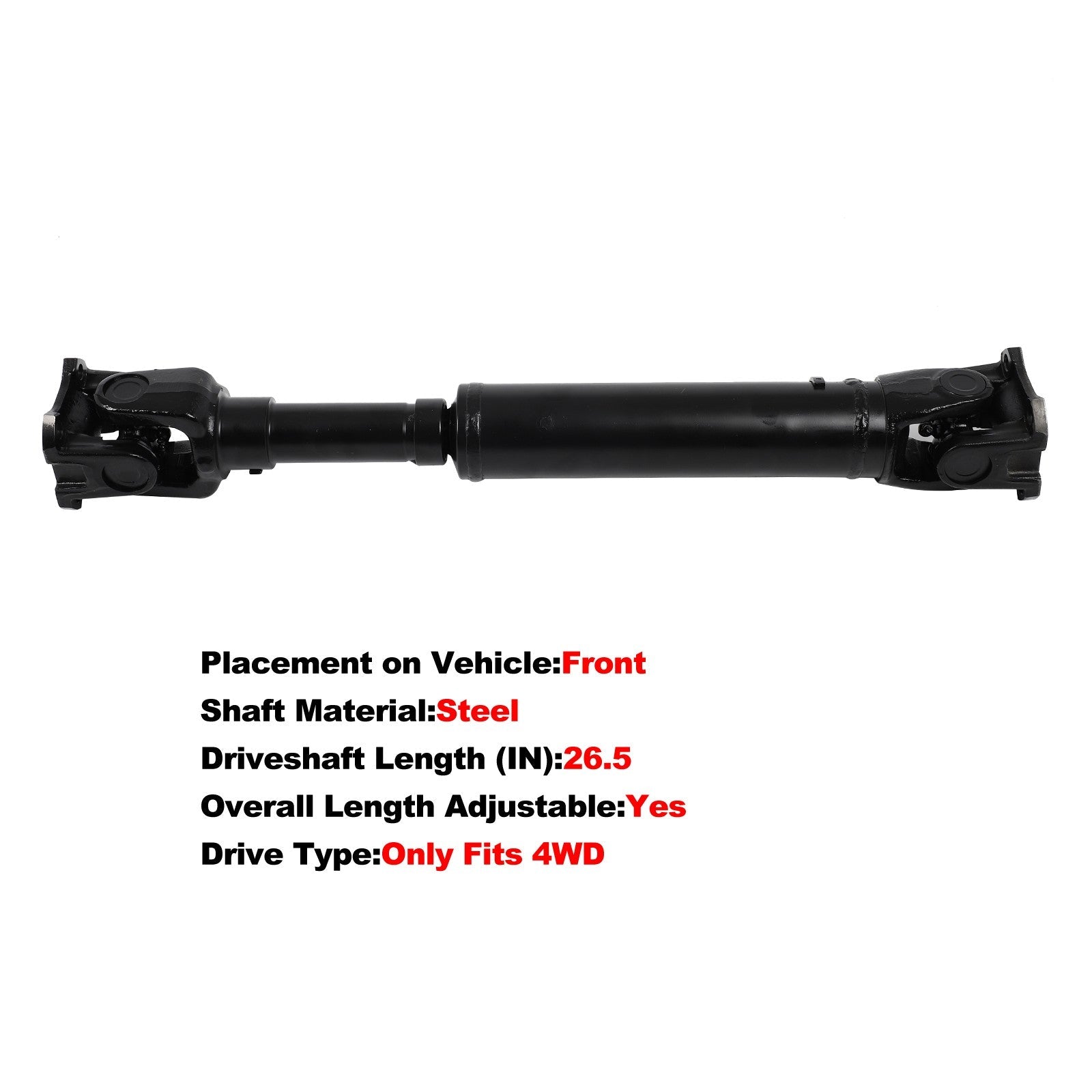 ECCPP Front Driveshaft For Nissan Pathfinder 1996-2004 4WD 938-030 65-9480 ECCPP
