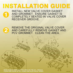Valve Cover Gasket Kit For 2007-2014 Ford Edge 3.5L Limited SE SEL Sport USA EOA 6B93BC-57