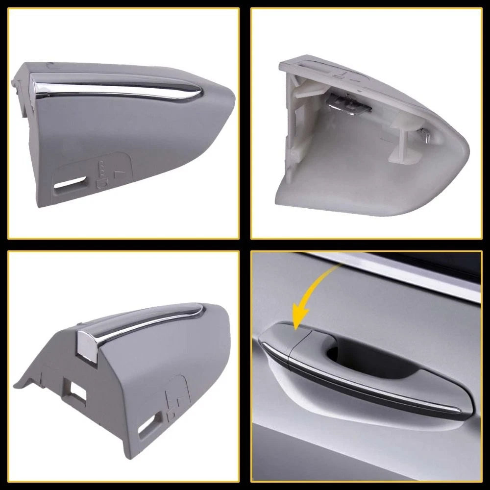 For 13-20 Ford Fusion Front LH FRONT Door Handle Lock Bezel CHROME Cover Cap EOA 6B93BC-57