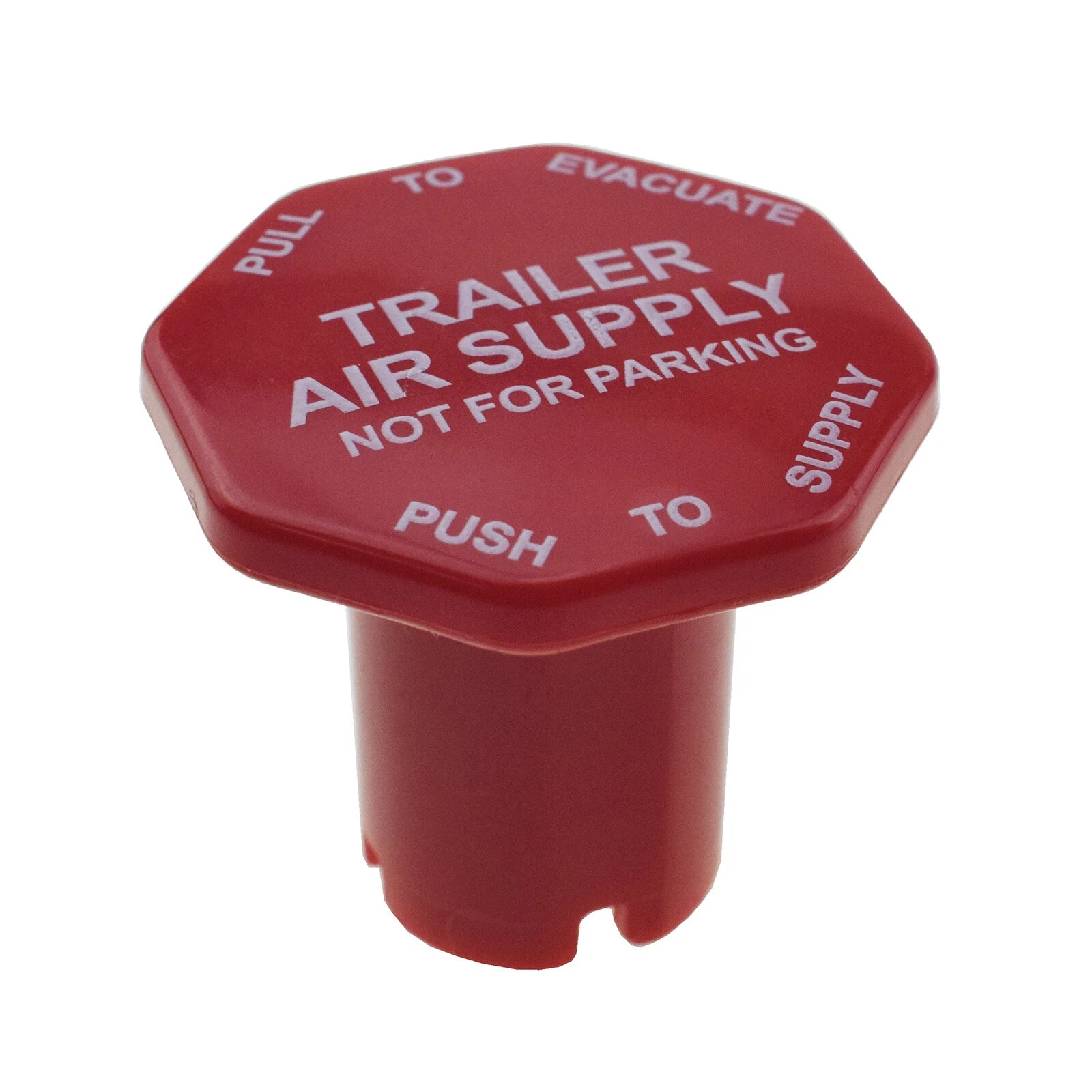 Red Modular Trailer Air Supply Knob for Semi Trucks Threaded Type 298817N 802627 6B93BC-57