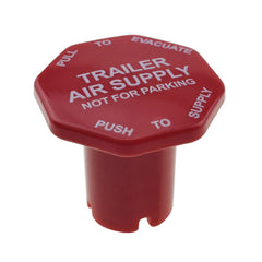 Red Modular Trailer Air Supply Knob for Semi Trucks Threaded Type 298817N 802627 6B93BC-57