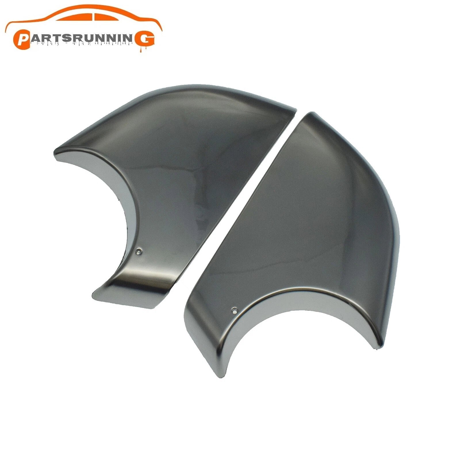 2PCS Chrome Left Right Lower Outer Cover Cap Mirror For 2017-2022 Tesla Model 3 6B93BC-57